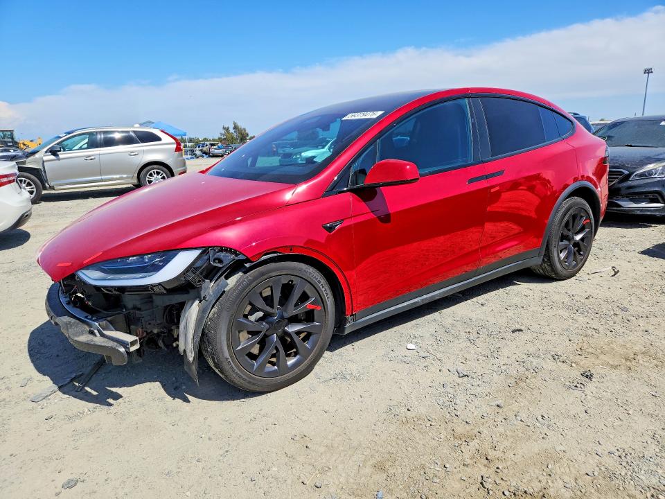 2023 Tesla Model x VIN 7SAXCDE59PF377054 COPART salvage auction — FRONT END, Ca - Salvage Certificate, sold $5,000 on 2026-07-28 (photo 1)