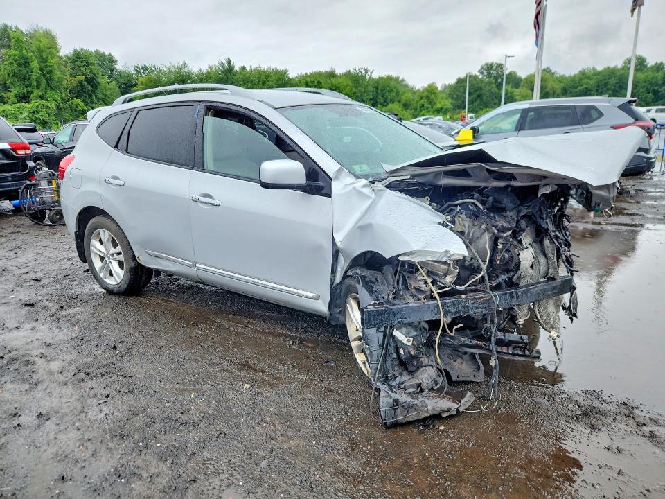 2012 Nissan Rogue VIN JN8AS5MV8CW375142 COPART salvage auction — FRONT END, Ma - Cert Of Title-Salvage, sold $450 on 2026-07-23 (photo 4)