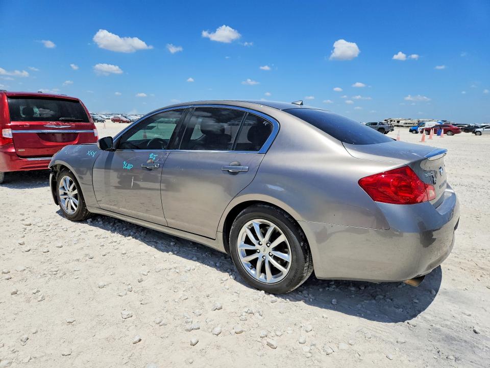2009 Infiniti G37 VIN JNKCV61E19M310089 COPART salvage auction — FRONT END, TX - SALVAGE VEHICLE TITLE (P), sold $275 on 2026-07-16 (photo 2)