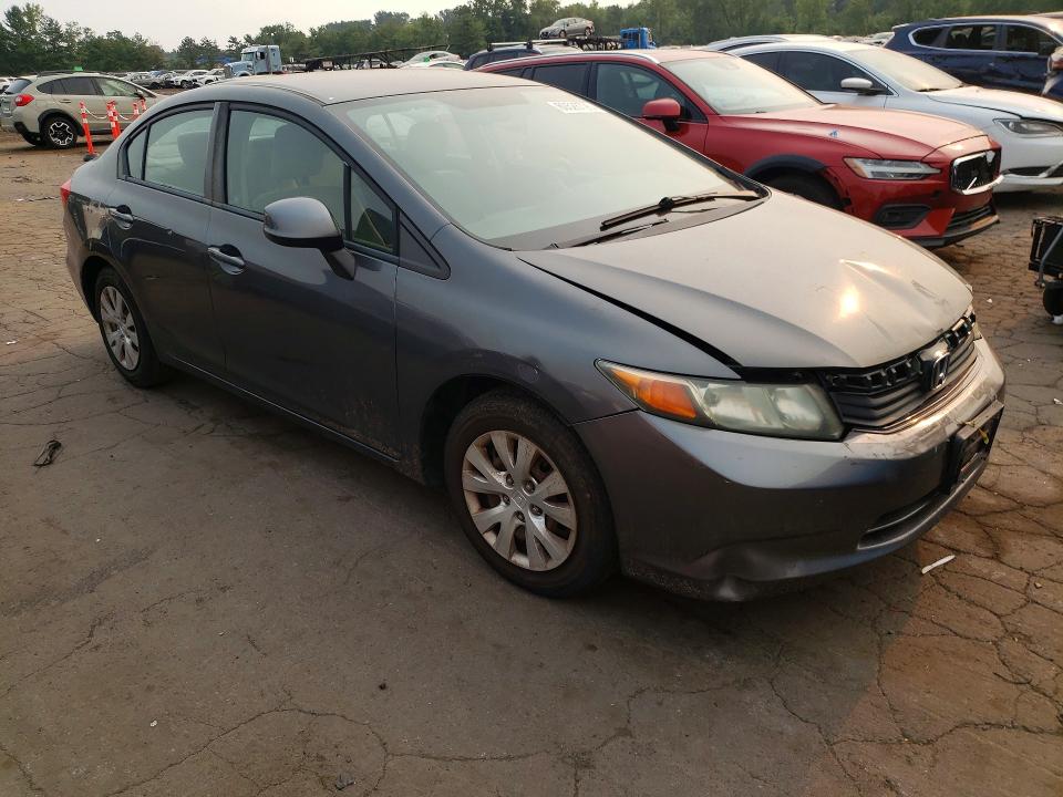 2012 Honda Civic VIN 2HGFB2F53CH558073 COPART salvage auction — FRONT END, Ct - Certificate Of Title, sold $1,250 on 2026-07-31 (photo 4)