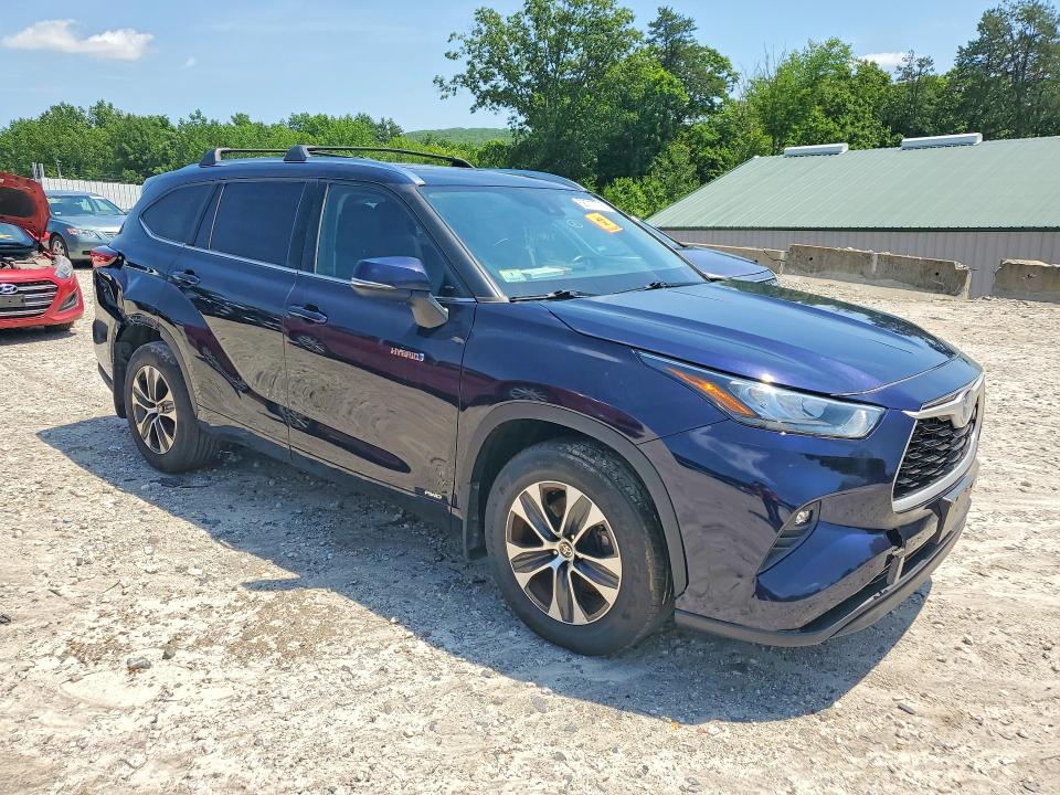 2020 Toyota Highlander VIN 5TDGBRCH8LS502724 COPART salvage auction — REAR END, Ma - Cert Of Title-Salvage, sold $5,000 on 2026-07-29 (photo 4)