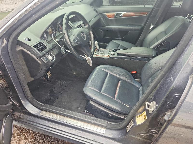 2011 Mercedes-benz C class VIN WDDGF8BB5BR186780 COPART salvage auction — WATER/FLOOD, CT - CERT OF TITLE-FLOOD SALVAGE, sold $525 on 2026-08-14 (photo 7)