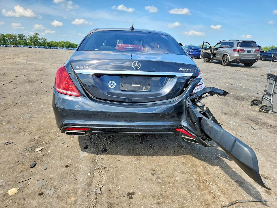 2015 Mercedes-benz S-klasse VIN WDDUG8FB4FA176241 COPART salvage auction — REAR END, Va - Cert Of Title - Salvage, sold $7,000 on 2026-07-29 (photo 6)