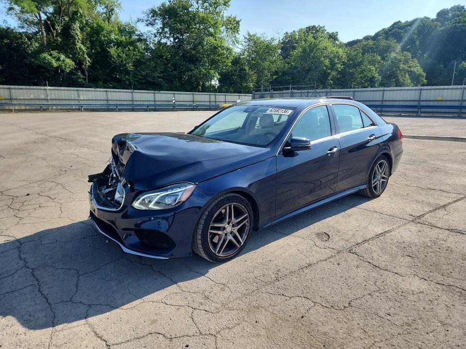 2016 Mercedes-benz E-klasse VIN WDDHF8JBXGB222842 COPART salvage auction — FRONT END, Pa - Certificate Of Salvage, sold $2,150 on 2026-08-13 (photo 1)