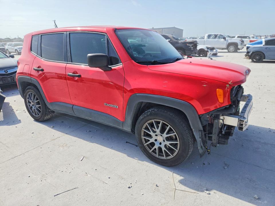 2017 Jeep Renegade VIN ZACCJAAB5HPF31233 COPART salvage auction — FRONT END, TX - SALVAGE VEHICLE TITLE (P), sold $2,000 on 2026-07-24 (photo 4)