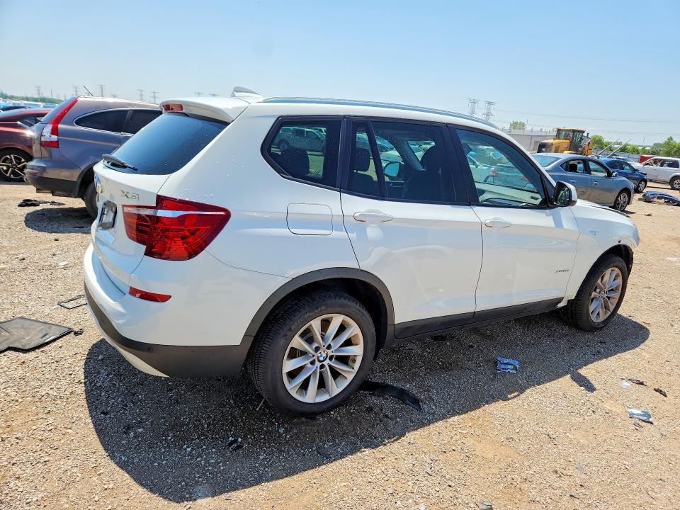 2016 BMW X3 VIN 5UXWX9C56G0D68082 COPART salvage auction — SIDE, IL - SALVAGE CERTIFICATE, sold $250 on 2026-07-30 (photo 3)