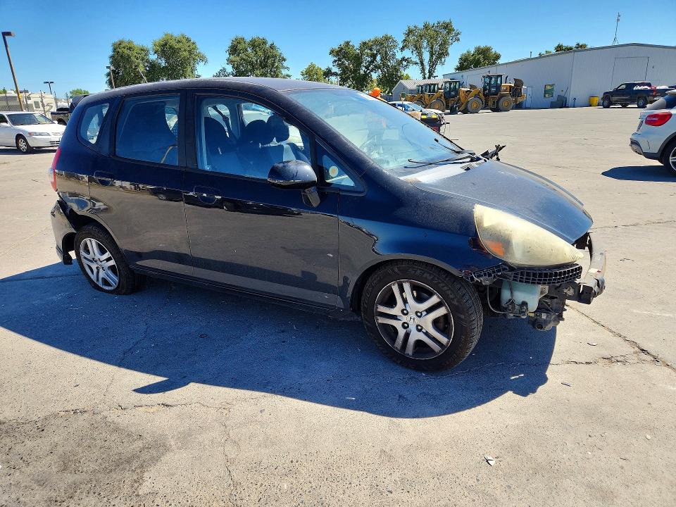 2007 Honda Fit VIN JHMGD386X7S017236 COPART salvage auction — FRONT END, Ca - Salvage Certificate, sold $100 on 2026-07-27 (photo 4)