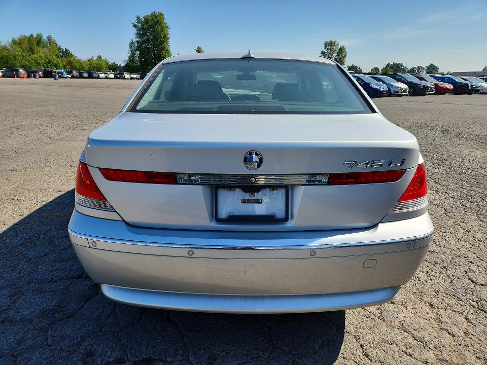 2003 BMW 7 series VIN WBAGN63473DR13110 COPART salvage auction — FRONT END, OR - SALVAGE TITLE CERTIFICATE, sold $400 on 2026-07-13 (photo 6)