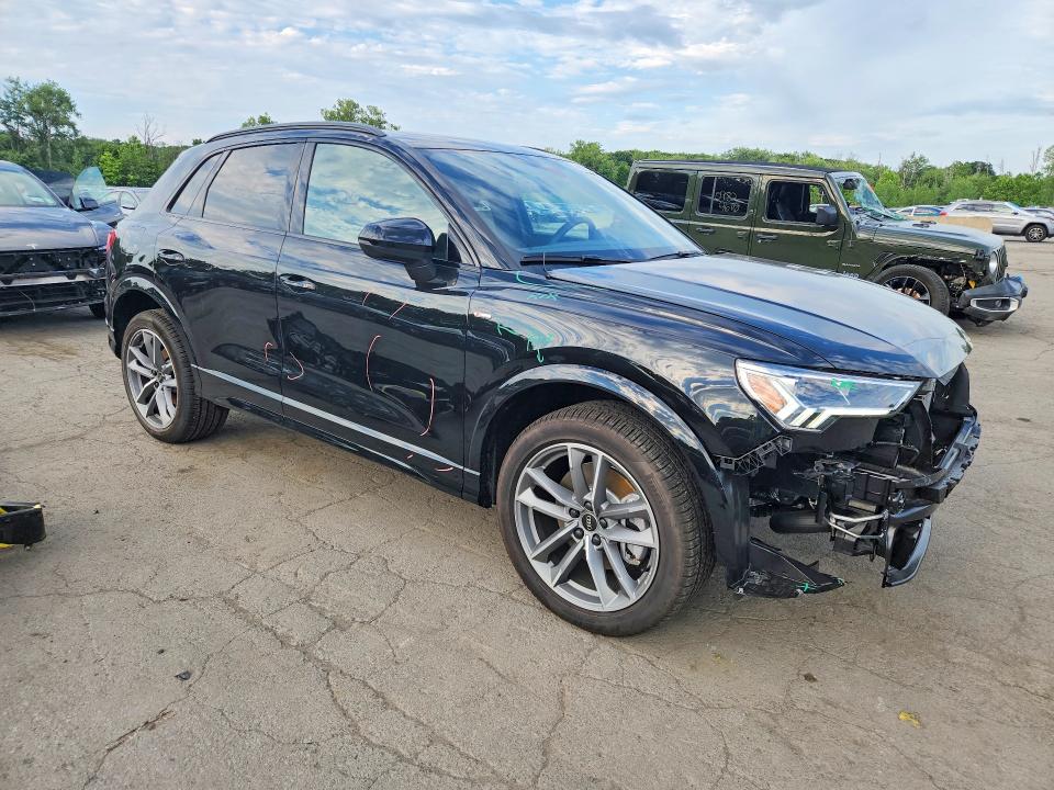 2025 Audi Q3 VIN WA1DECF36S1054738 COPART salvage auction — FRONT END, Ny - Mv-907A Salvage Certificate, sold $350 on 2026-07-23 (photo 4)
