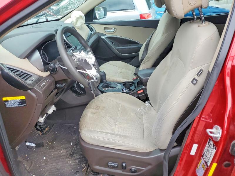 2017 Hyundai Santa fe VIN 5XYZU3LB9HG388538 COPART salvage auction — FRONT END, VA - CERT OF TITLE - SALVAGE, sold $125 on 2026-07-28 (photo 7)