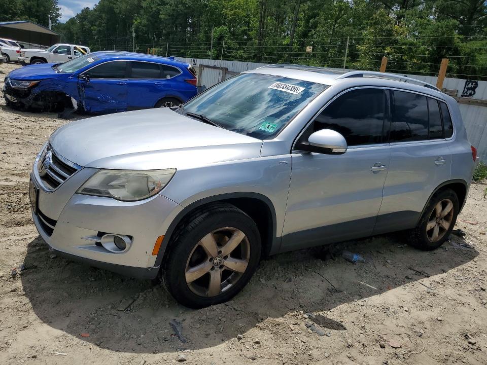 2010 Volkswagen Tiguan VIN WVGBV7AX7AW532662 COPART salvage auction — FRONT END, De - Salvage Certificate, sold $375 on 2026-08-04 (photo 1)