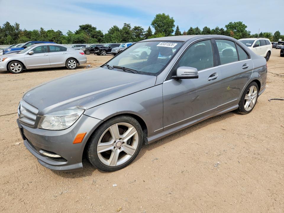 2011 Mercedes-benz C-klasse VIN WDDGF8BB7BR133630 COPART salvage auction — WATER/FLOOD, Il - Salvage Cert-Flood, sold $725 on 2026-08-20 (photo 1)