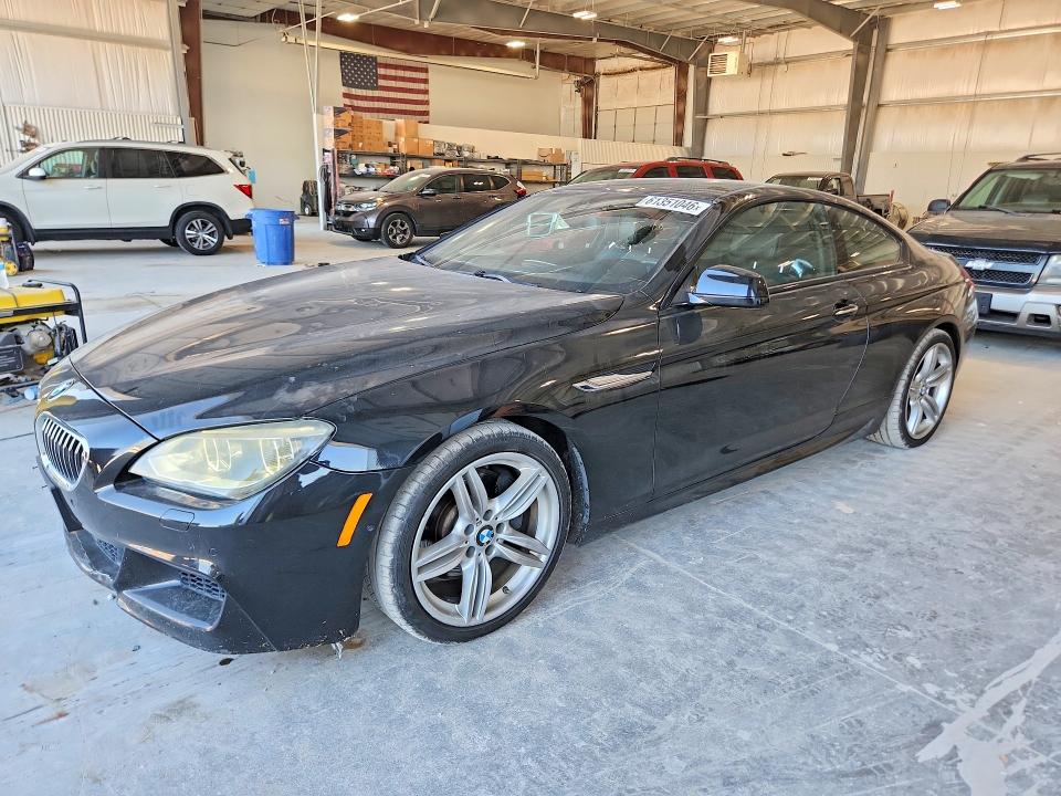 2015 BMW 6er VIN WBALY1C51FDZ73552 COPART salvage auction — HAIL, Ne - Cert Of Title-Salvage, sold $4,000 on 2026-07-28 (photo 1)