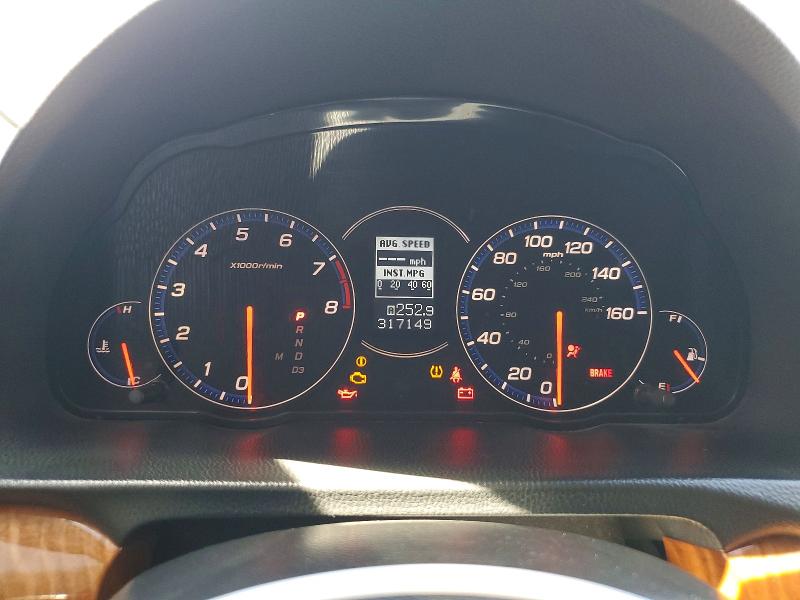 2007 Acura Tsx VIN JH4CL96857C012769 COPART salvage auction — SIDE, CA - SALVAGE CERTIFICATE, sold $100 on 2026-07-23 (photo 9)
