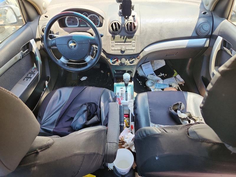 2010 Chevrolet Aveo VIN KL1TD5DE1AB073735 COPART salvage auction — HAIL, KS - CERT OF TITLE-REBUILT SALVAGE, sold $350 on 2026-07-22 (photo 8)