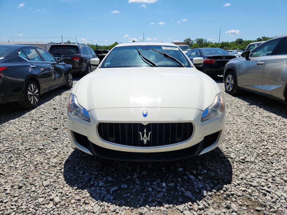 2014 Maserati Quattroporte VIN ZAM56RRA8E1076454 COPART salvage auction — FRONT END, Ma - Cert Of Title-Reconstrctd Coll, sold $475 on 2026-07-30 (photo 5)