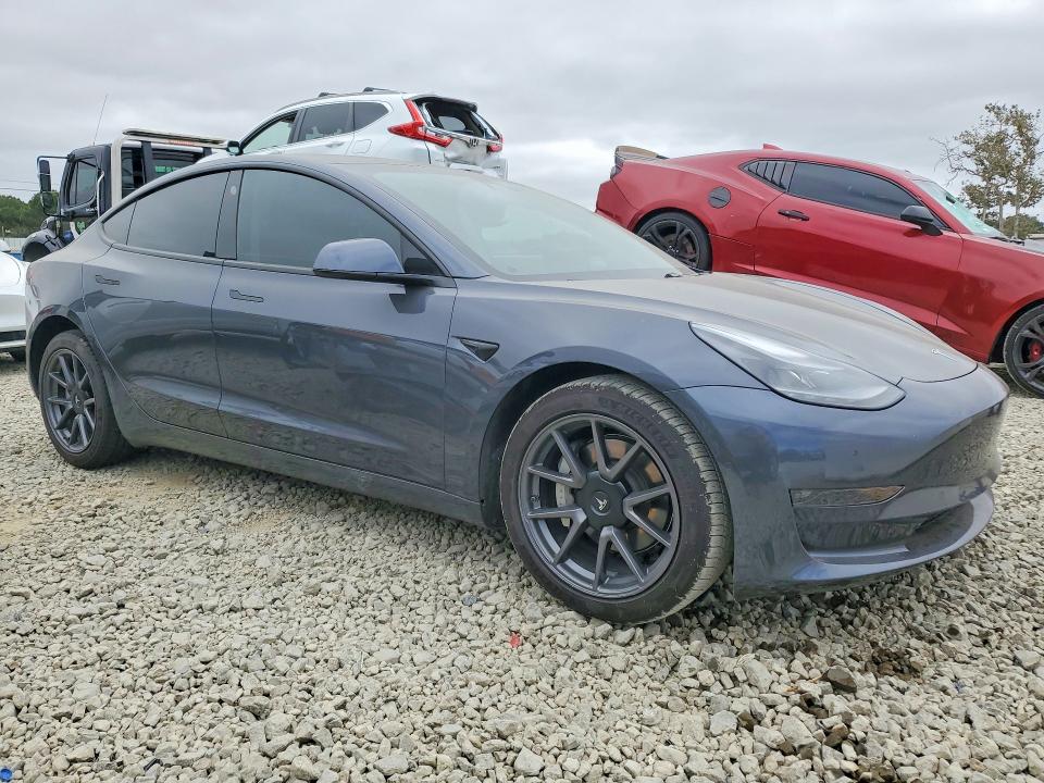 2021 Tesla Model 3 VIN 5YJ3E1EAXMF998770 COPART salvage auction — REAR END, Ca - Salvage Certificate, sold $7,200 on 2026-07-14 (photo 4)