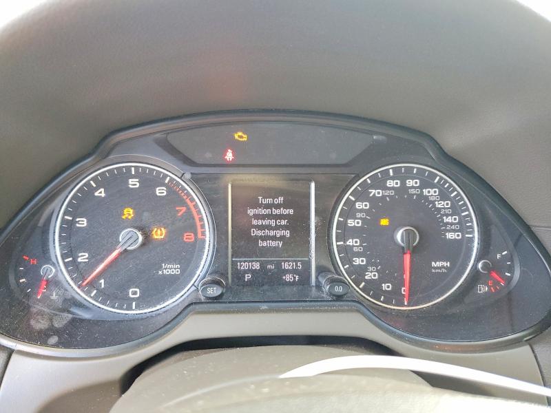 2013 Audi Q5 VIN WA1LFAFPXDA051750 COPART salvage auction — REAR END, Fl - Cert Of Title Slvg Rebuildable, sold $275 on 2026-07-28 (photo 9)