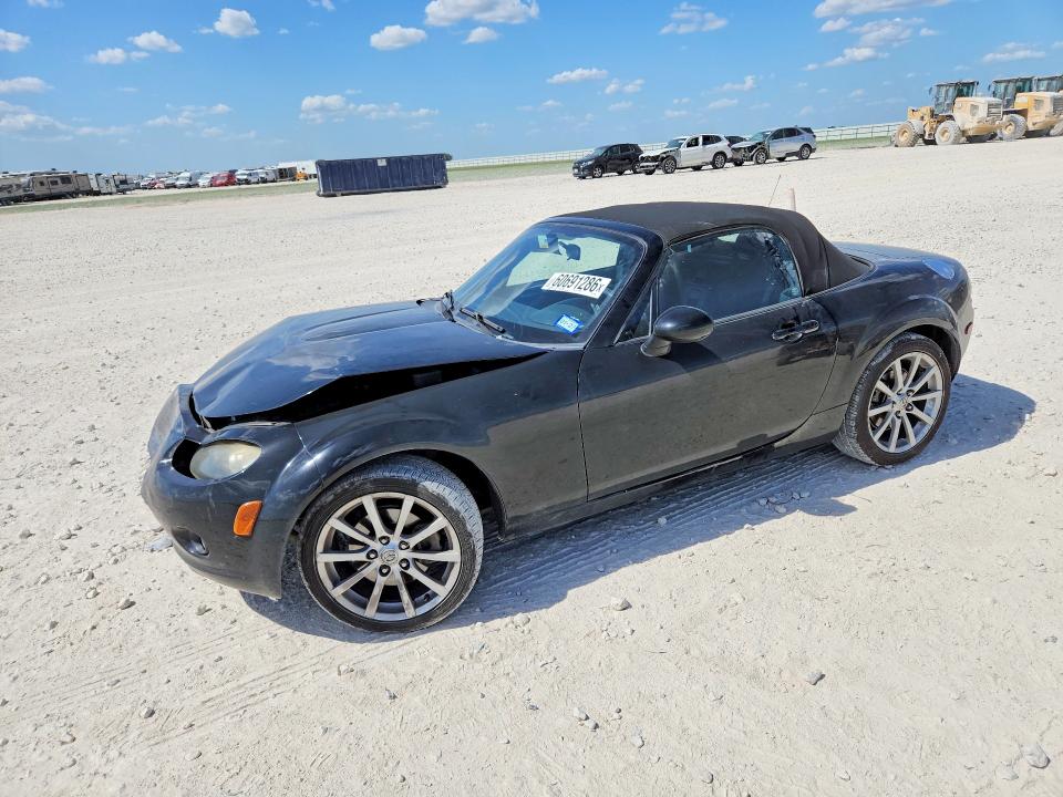 2006 Mazda Mx-5 miata VIN JM1NC25F760120540 COPART salvage auction — FRONT END, TX - SALVAGE VEHICLE TITLE (P), sold $975 on 2026-07-16 (photo 1)