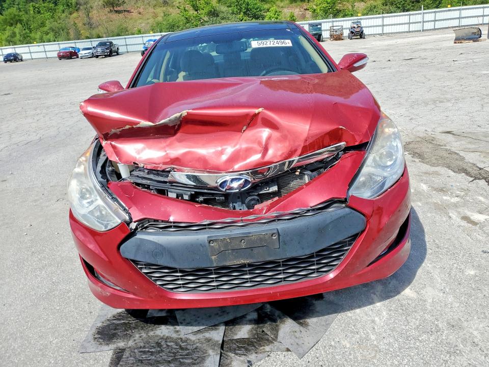 2015 Hyundai Sonata VIN KMHEC4A46FA120521 COPART salvage auction — FRONT END, Salvage Title, sold $325 on 2026-07-30 (photo 5)