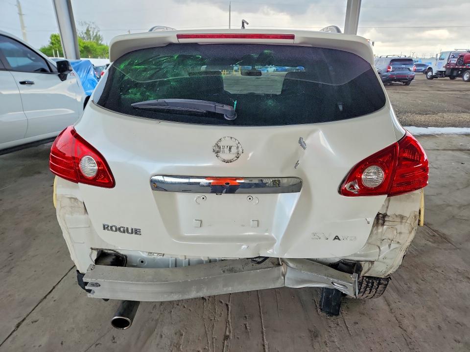 2013 Nissan Rogue VIN JN8AS5MV5DW649642 COPART salvage auction — REAR END, Fl - Cert Of Ttl-Rebuilt&Slvg Rbld, sold $275 on 2026-07-22 (photo 6)