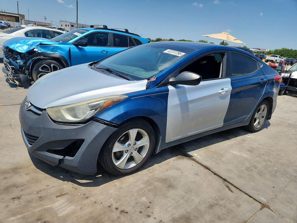 2016 Hyundai Elantra VIN KMHDH4AE0GU568629 COPART salvage auction — FRONT END, TX - CERTIFICATE OF TITLE, sold $1,200 on 2026-08-02 (photo 1)
