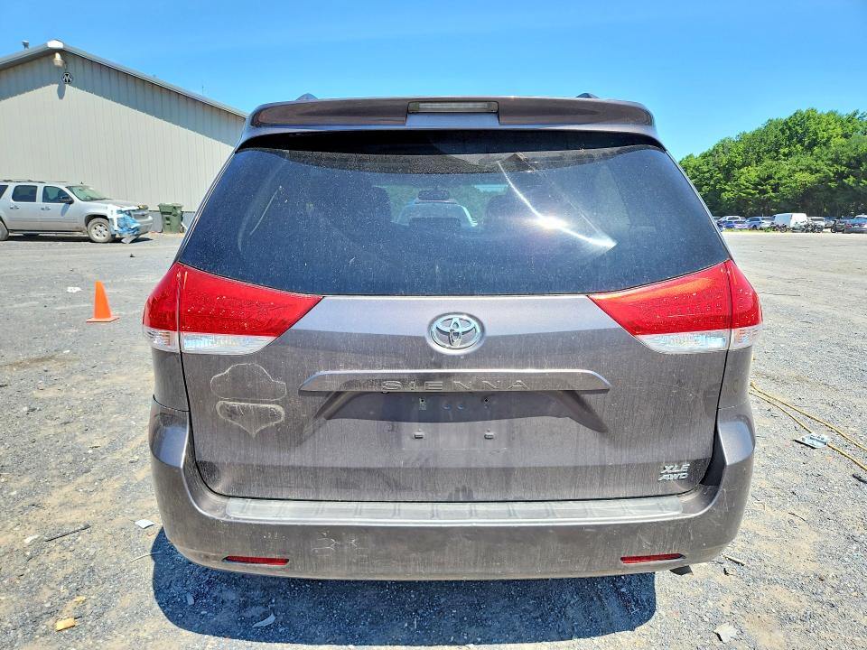 2012 Toyota Sienna VIN 5TDDK3DC3CS038907 COPART salvage auction — HAIL, Pa - Certificate Of Salvage, sold $1,100 on 2026-07-30 (photo 6)