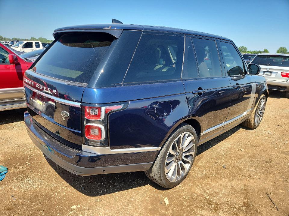 2022 Land rover RANGE ROVER VIN SALGS2RU9NA464151 COPART salvage auction — REAR END, Il - Salvage Certificate, sold $6,500 on 2026-07-28 (photo 3)