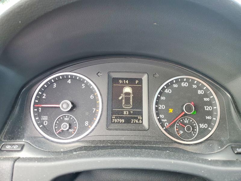 2013 Volkswagen Tiguan VIN WVGAV3AX8DW111963 COPART salvage auction — FRONT END, Nc - Salvage Certificate Of Title, sold $275 on 2026-07-30 (photo 9)