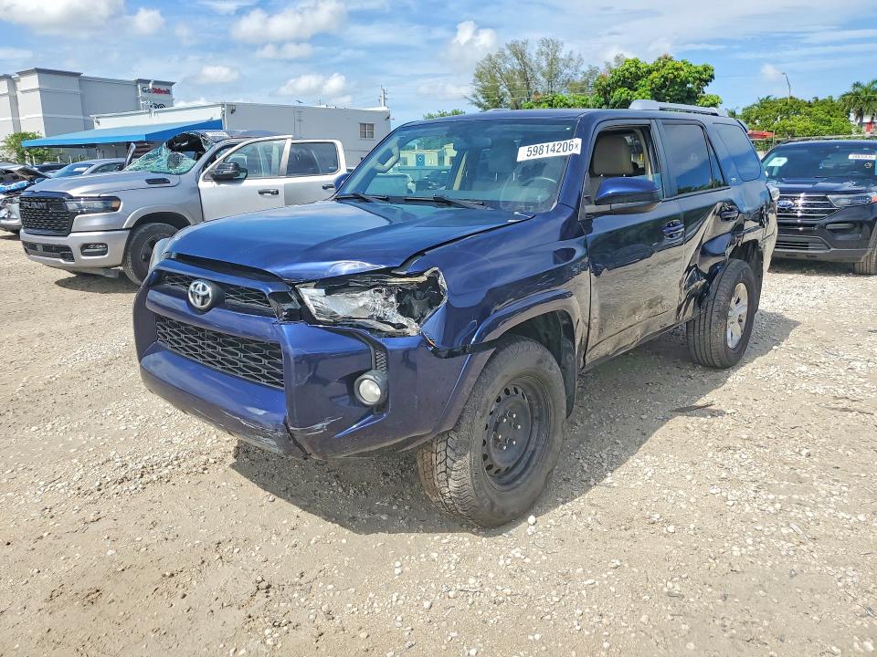 2017 Toyota 4runner VIN JTEBU5JR4H5438635 COPART salvage auction — FRONT END, Fl - Cert Of Title Slvg Rebuildable, sold $4,800 on 2026-07-28 (photo 1)