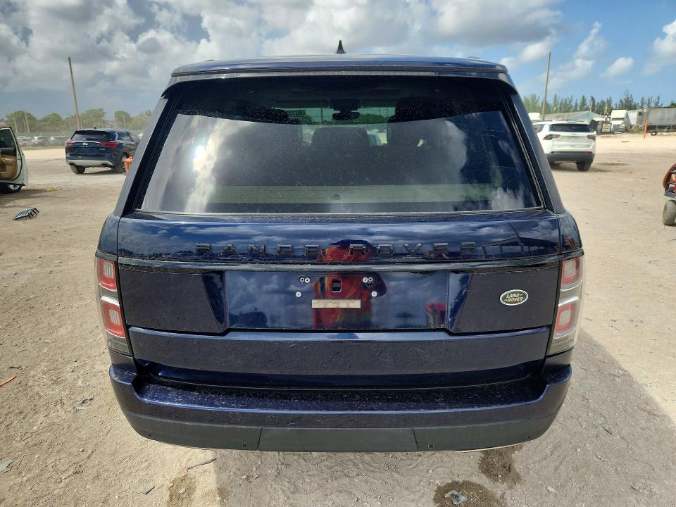 2018 Land rover RANGE ROVER VIN SALGS2SV9JA386337 COPART salvage auction — MINOR DENT/SCRATCHES, Nc - Certificate Of Title, sold $13,300 on 2026-07-16 (photo 6)