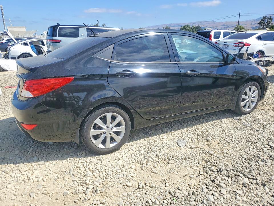 2013 Hyundai VIN KMHCU4AE1DU581263 COPART salvage auction — VANDALISM, Ca - Salvage Certificate, sold $650 on 2026-07-14 (photo 3)