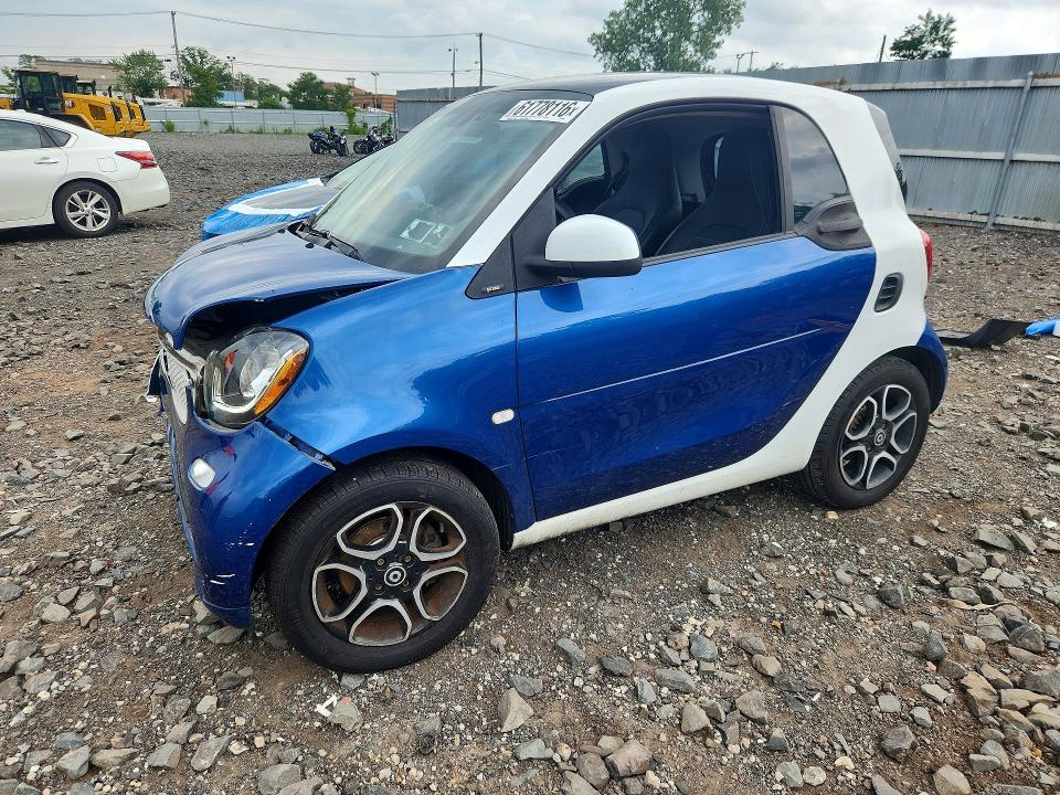 2016 Smart Fortwo VIN WMEFJ5DA4GK059818 COPART salvage auction — FRONT END, Ny - Mv-907A Salvage Certificate, sold $850 on 2026-08-10 (photo 1)