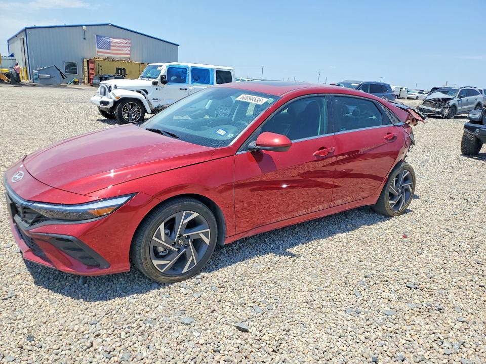 2025 Hyundai Elantra VIN KMHLS4DG4SU963075 COPART salvage auction — REAR END, Tx - Salvage Vehicle Title, sold $100 on 2026-07-28 (photo 1)