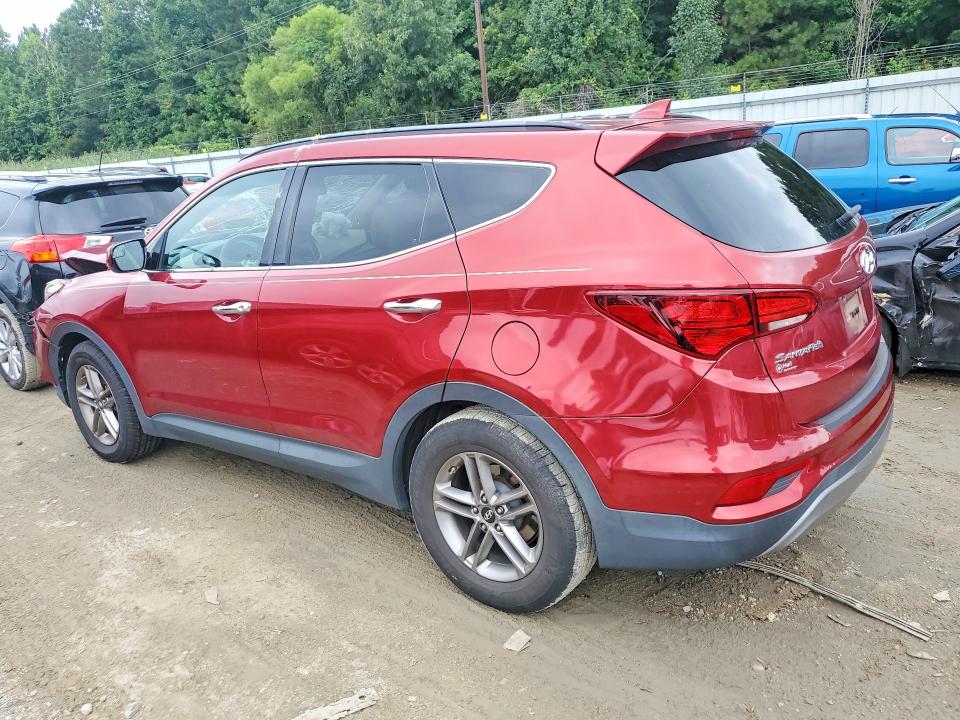 2017 Hyundai Santa fe VIN 5XYZU3LB9HG388538 COPART salvage auction — FRONT END, VA - CERT OF TITLE - SALVAGE, sold $125 on 2026-07-28 (photo 2)