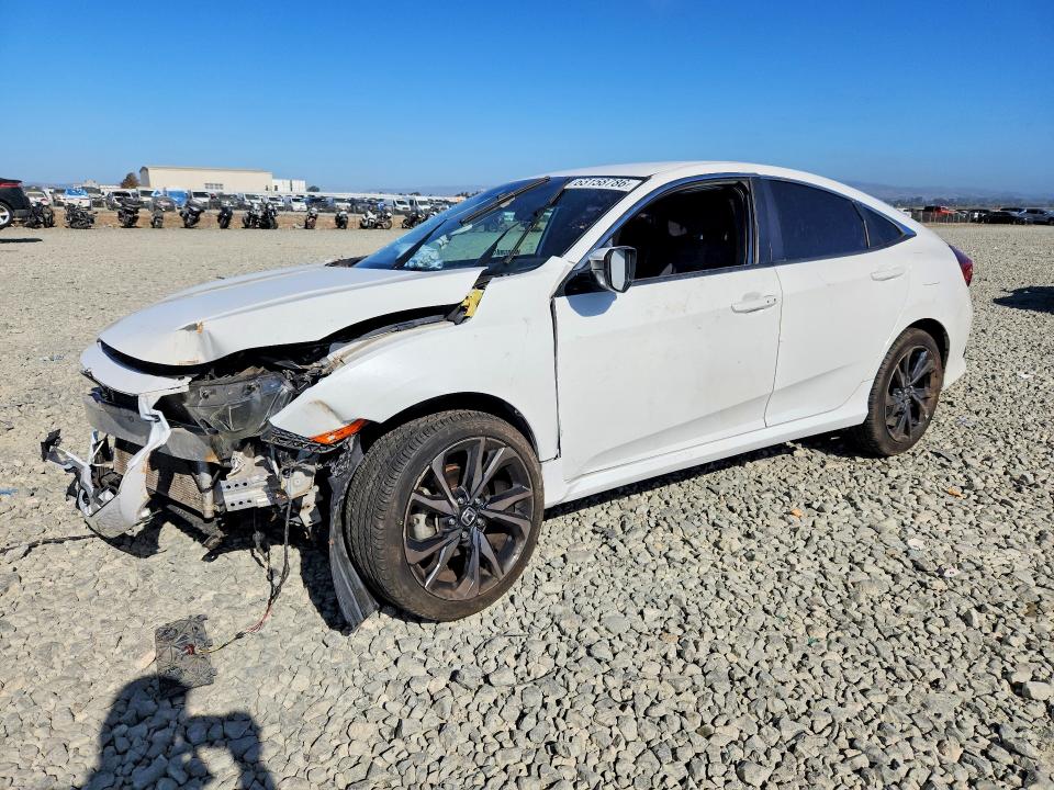 2020 Honda Civic VIN 2HGFC2F88LH536724 COPART salvage auction — FRONT END, Ca - Salvage Certificate, sold $1,350 on 2026-08-27 (photo 1)