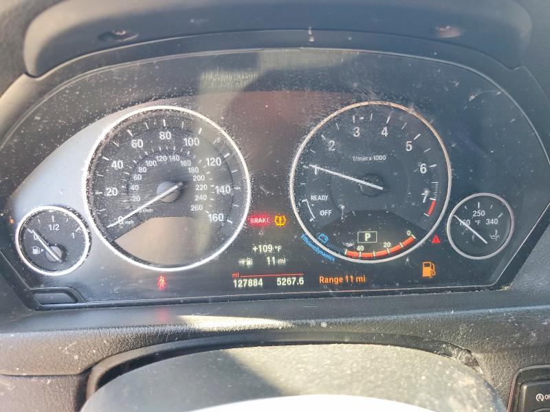 2015 BMW 3er VIN WBA3B1G59FNT05407 COPART salvage auction — FRONT END, CA - SALVAGE CERTIFICATE, sold $750 on 2026-07-23 (photo 9)