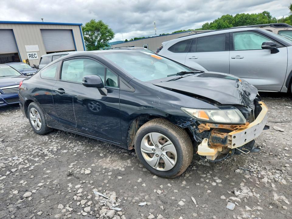2013 Honda VIN 2HGFG3B55DH519922 COPART salvage auction — FRONT END, Pa - Certificate Of Salvage, sold $2 on 2026-07-22 (photo 4)