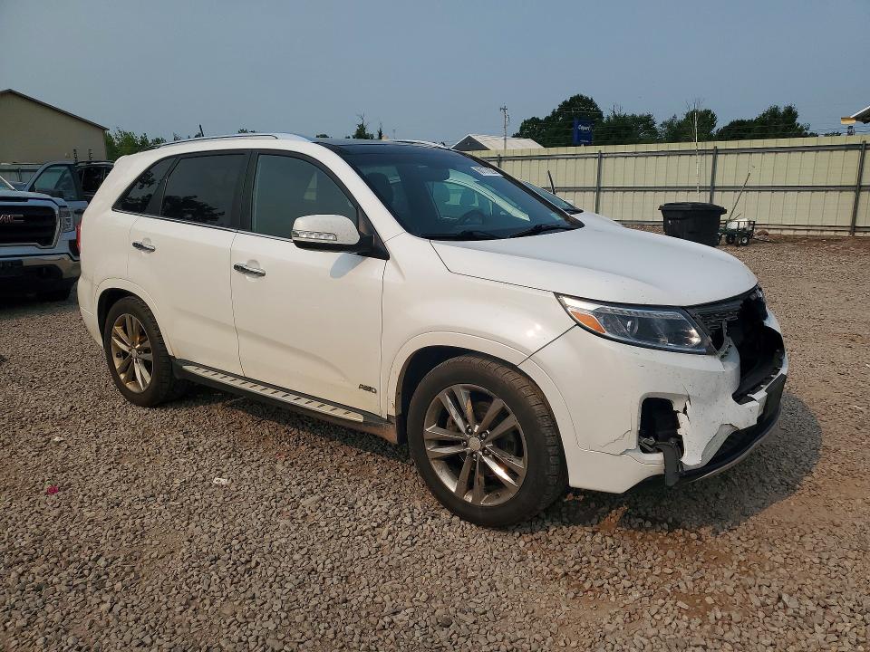 2014 Kia Sorento VIN 5XYKWDA76EG487653 COPART salvage auction — FRONT END, NY - MV-907A SALVAGE CERTIFICATE, sold $1,150 on 2026-07-20 (photo 4)