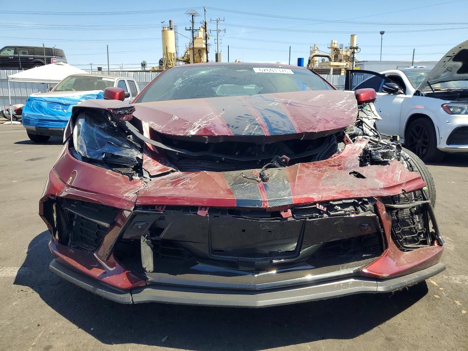 2020 Chevrolet Corvette VIN 1G1Y82D42L5107586 COPART salvage auction — FRONT END, Ca - Salvage Certificate, sold $24,500 on 2026-07-29 (photo 5)
