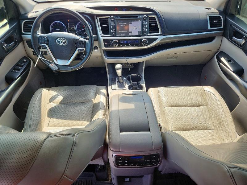 2019 Toyota Highlander VIN 5TDYZRFH3KS319810 COPART salvage auction — FRONT END, Salvage Title, sold $11,200 on 2026-08-21 (photo 8)