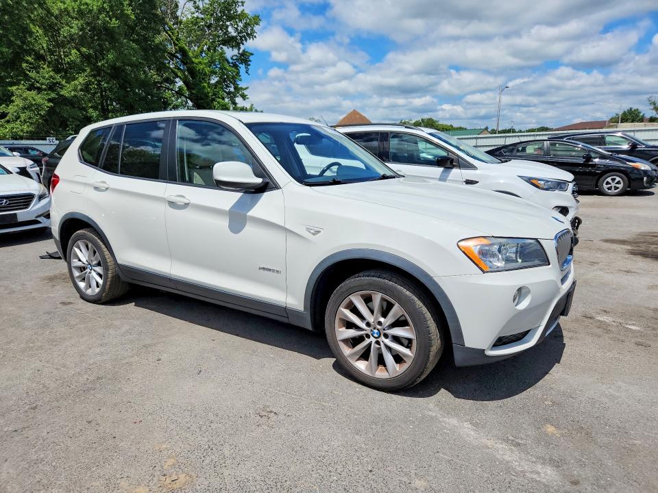 2013 BMW X3 VIN 5UXWX9C50D0A27109 COPART salvage auction — WATER/FLOOD, NJ - CERT OF TITLE-SALVAGE FLOOD, sold $550 on 2026-07-28 (photo 4)