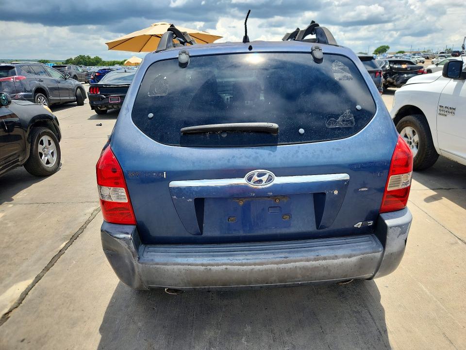 2006 Hyundai Tucson VIN KM8JN72D86U306715 COPART salvage auction — NORMAL WEAR, Tx - Certificate Of Title, sold $400 on 2026-07-23 (photo 6)