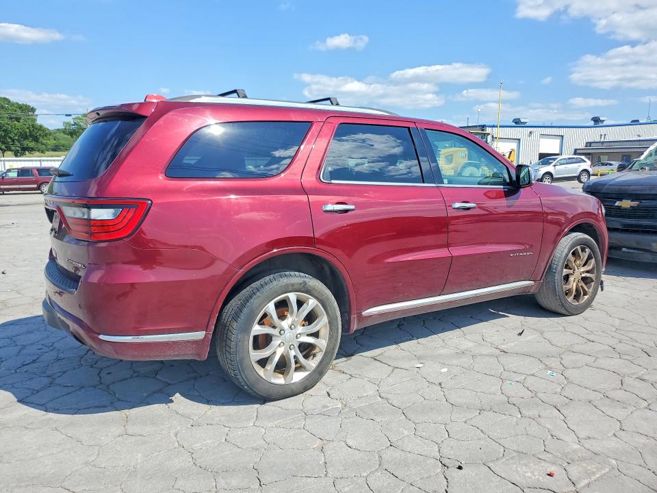 2017 Dodge Durango VIN 1C4RDJEGXHC950853 COPART salvage auction — FRONT END, Oh - Certificate Of Title, sold $2,350 on 2026-08-31 (photo 3)