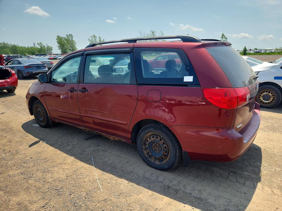 2007 Toyota Sienna VIN 5TDZK29C27S044325 COPART salvage auction — MINOR DENT/SCRATCHES, Qc - Aucune Mention, sold $700 on 2026-07-28 (photo 2)