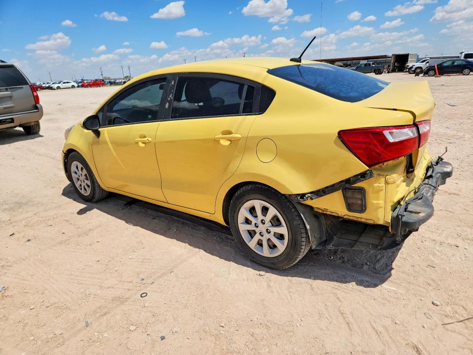 2016 Kia Rio VIN KNADM4A37G6684071 COPART salvage auction — REAR END, Tx - Salvage Vehicle Title, sold $400 on 2026-07-15 (photo 2)
