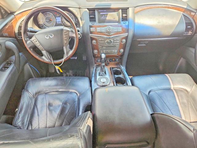 2012 Infiniti Qx56 VIN JN8AZ2NF0C9516141 COPART salvage auction — FRONT END, Oh - Certificate Of Title, sold $1,300 on 2026-07-31 (photo 8)