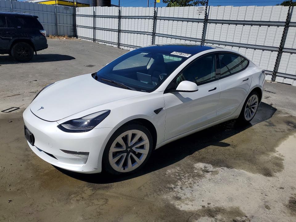 2023 Tesla Model 3 VIN 5YJ3E1EA7PF460032 COPART salvage auction — MECHANICAL, CA - CERTIFICATE OF TITLE, sold $8,200 on 2026-07-22 (photo 1)