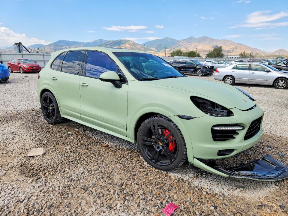 2014 Porsche Cayenne VIN WP1AD2A27ELA78087 COPART salvage auction — FRONT END, Ut - Salvage Certificate, sold $5,200 on 2026-08-28 (photo 4)