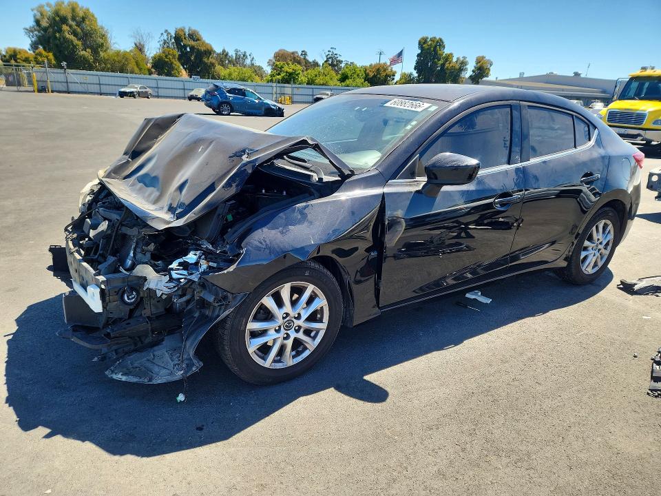 2016 Mazda 3 VIN JM1BM1W73G1293257 COPART salvage auction — FRONT END, Ca - Salvage Certificate, sold $600 on 2026-07-22 (photo 1)